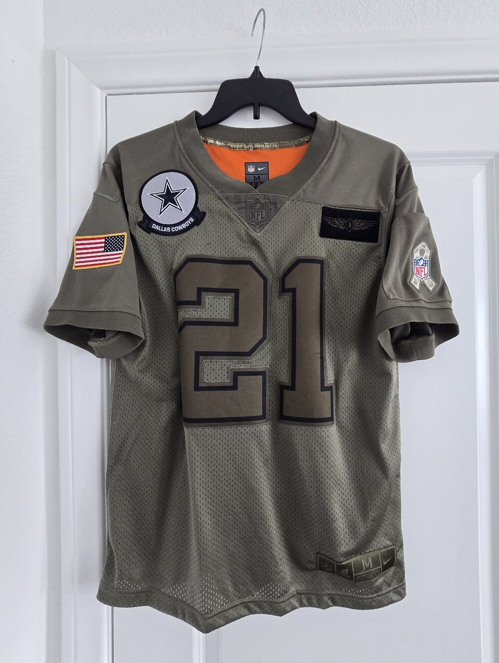 Nike NFL Dallas Cowboys Salute To Service Jersey Ezekiel Elliott Jersey Medium